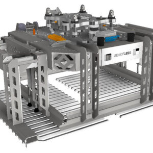 Paletizador con uñas inferiores